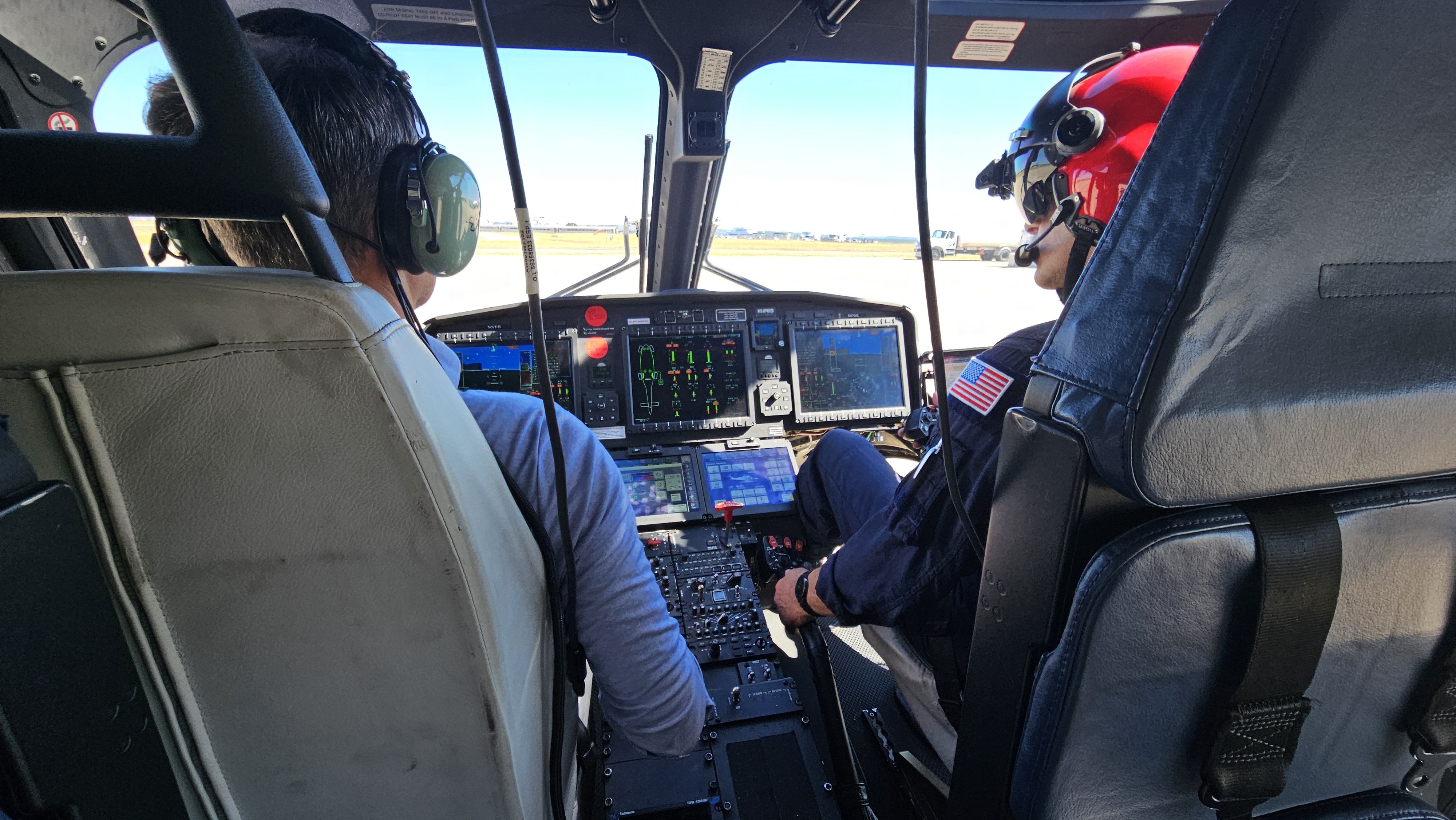 HMARD cockpit evaluation in a helicopter