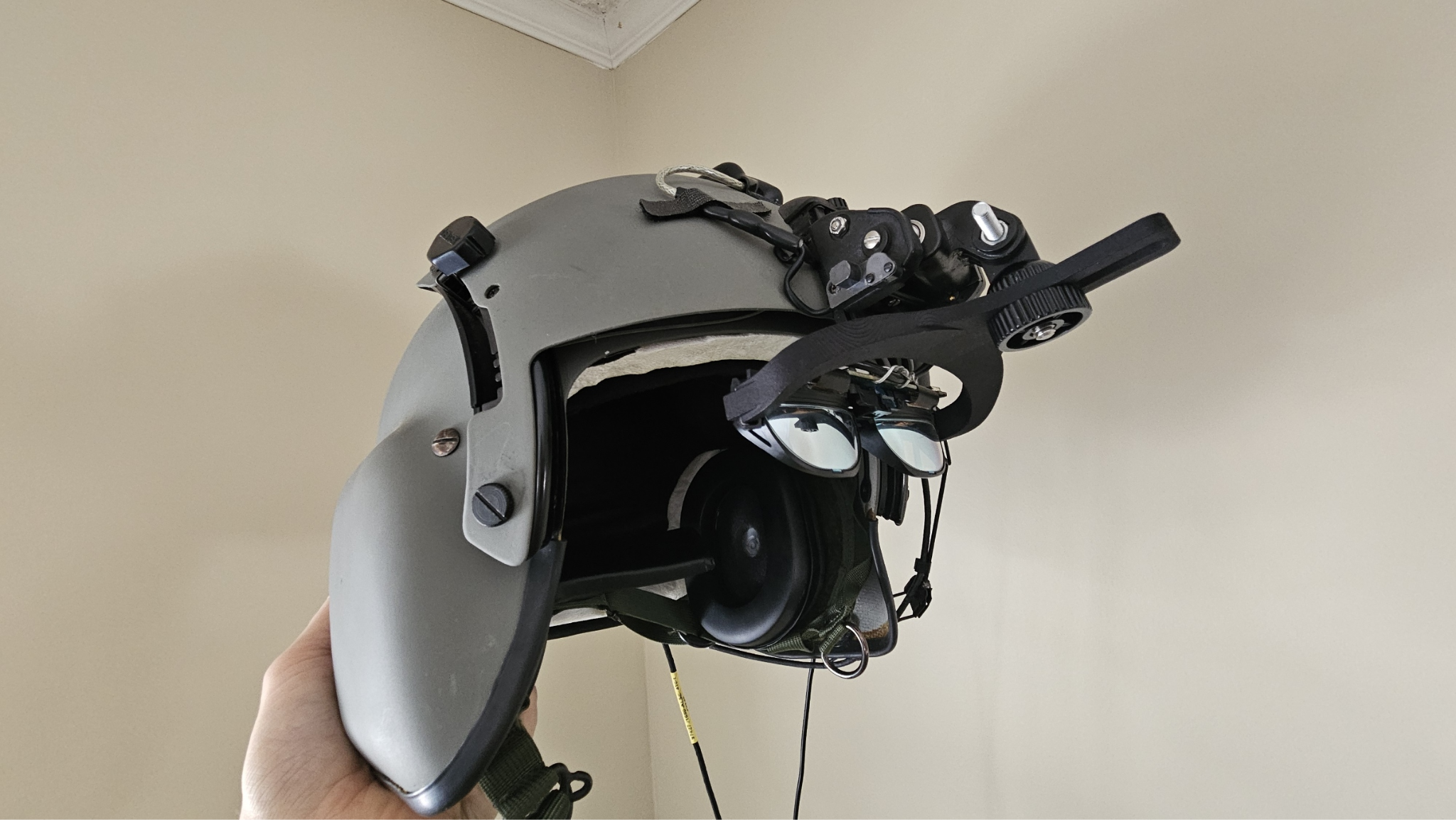 HMARD prototype on HGU-56 helmet