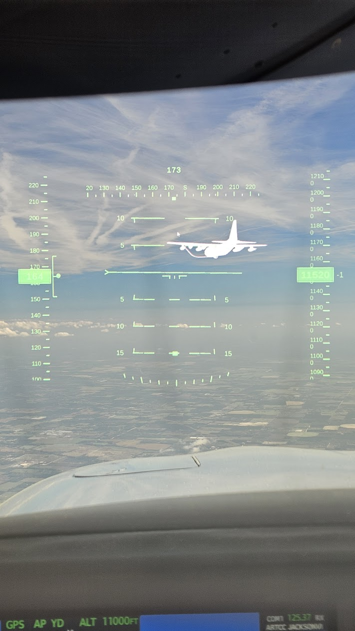 Synthetic aerial refueling scenario